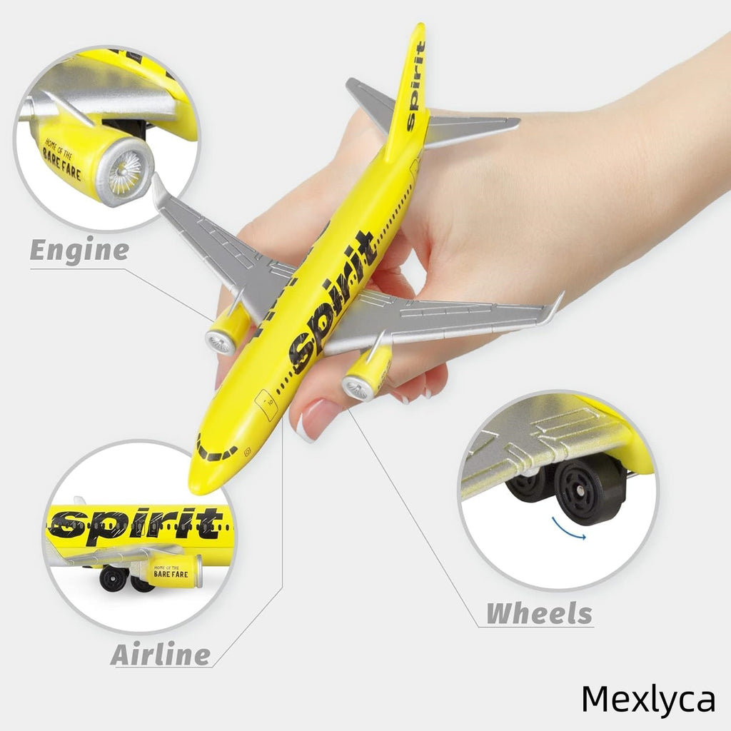 Mexlyca Spirit Airlines Die-Cast Model Airplane – Premium Aircraft Display Model for Collectors & Gifts