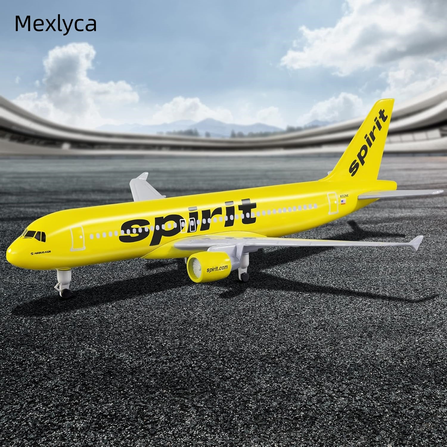 Mexlyca Spirit Airlines Die-Cast Model Airplane – Premium Aircraft Display Model for Collectors & Gifts