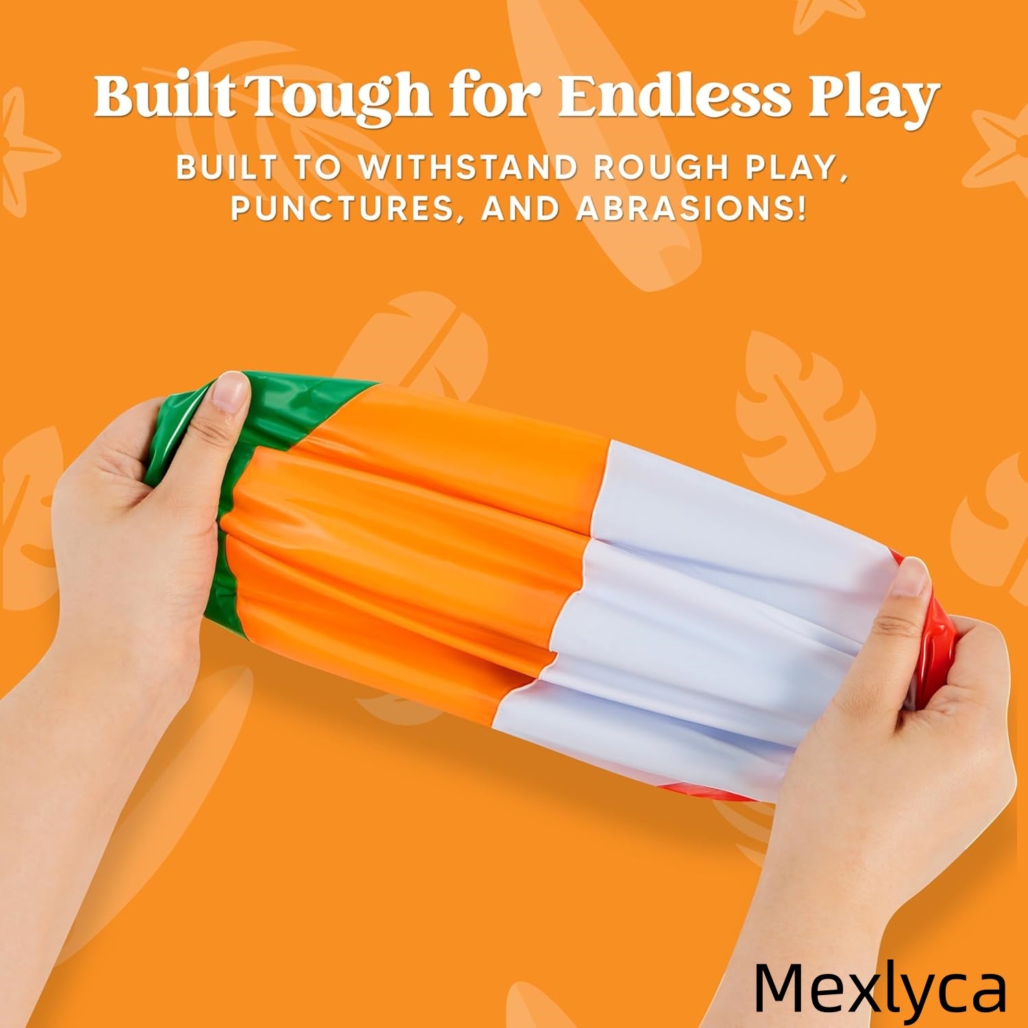 Mexlyca 24" Rainbow Inflatable Beach Ball – Jumbo Pool Toy for Water Games, Luau & Birthday Party Decorations, Supplies & Favors