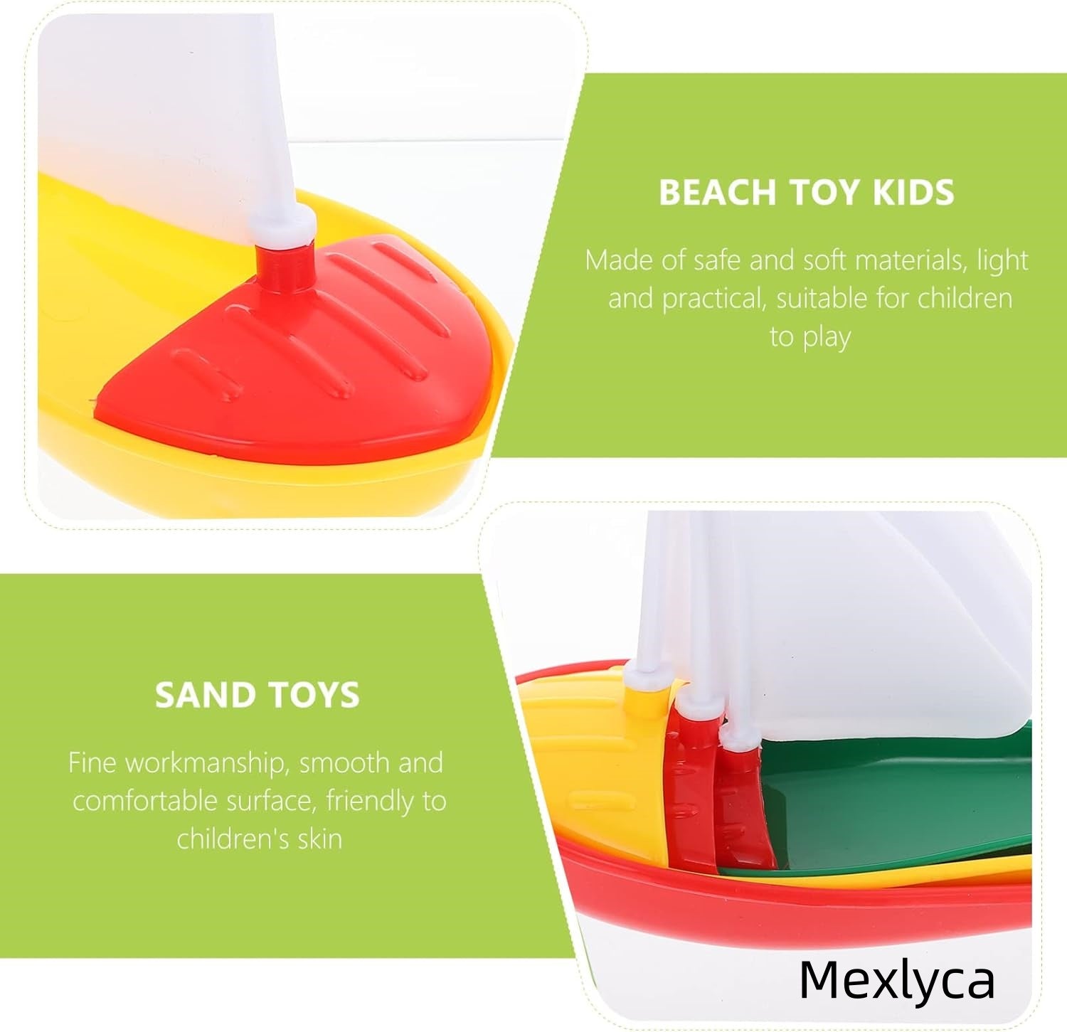Mexlyca 3PCS Toddler Toy Boats – Floating Sailboat Bath Toys for Kids | Mini Plastic Yachts for Bathtub & Pool Play